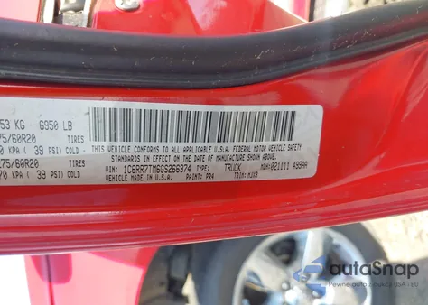 2016 Ram 1500 Big Horn из США, поврежденный, VIN 1C6RR7TM6GS266374